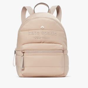NEW Kate Spade Ella Large Backpack Beige
